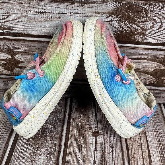 HEY DUDE Wendy Toddler Dreamer Girl's 7 K7 Multicolor Comfort Sneakers Shoes - Picture 5 of 9